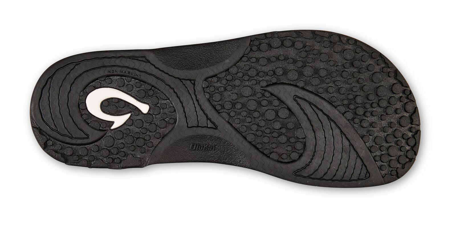 Olukai Nalu Slide Mens Sandal 4040-Black-Black 12