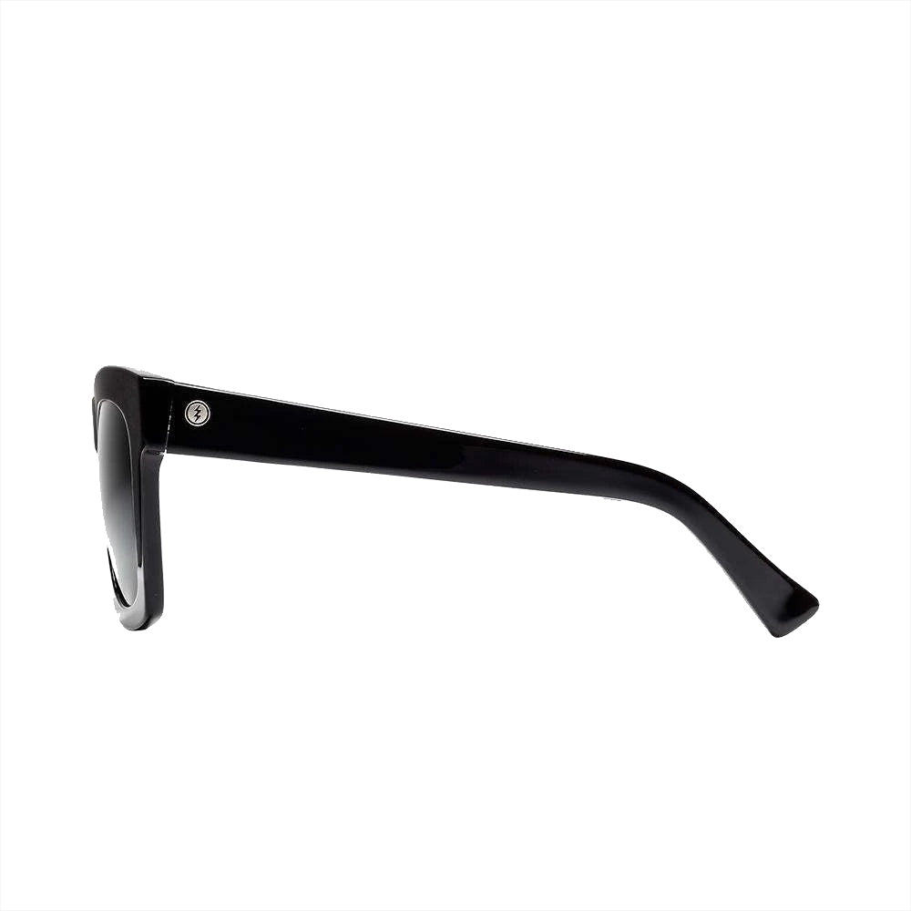 Electric Polarized Crasher Sunglasses Gloss Black Ohm Grey Oversized
