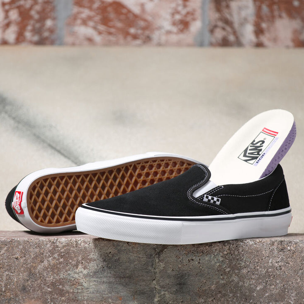 Vans Skate Slip-On BLK/WHT 11.5