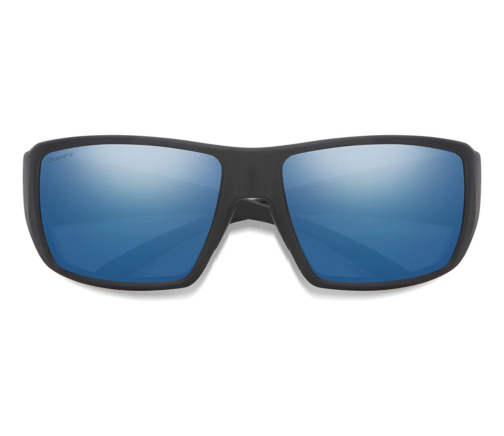 Smith Guides Choice Polarized Sunglasses MatteBlack BlueMirror Chromapop