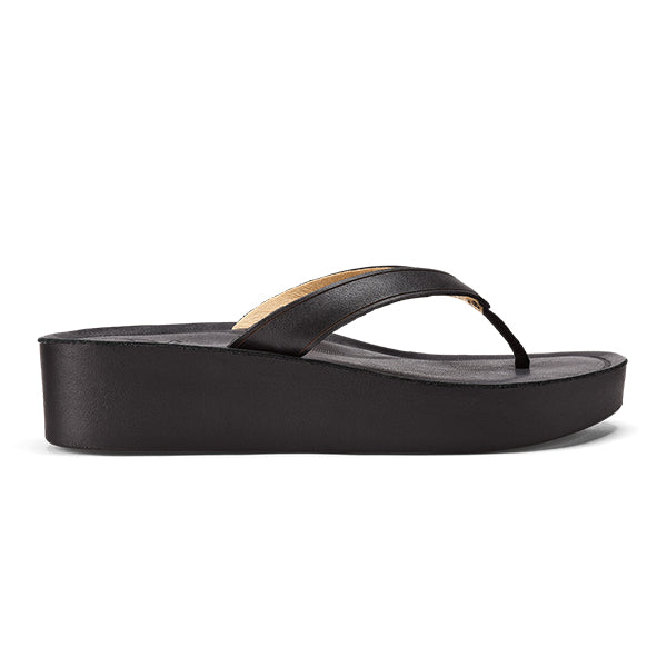 Olukai Mala e Womens Sandal 4040-Black-Black 10