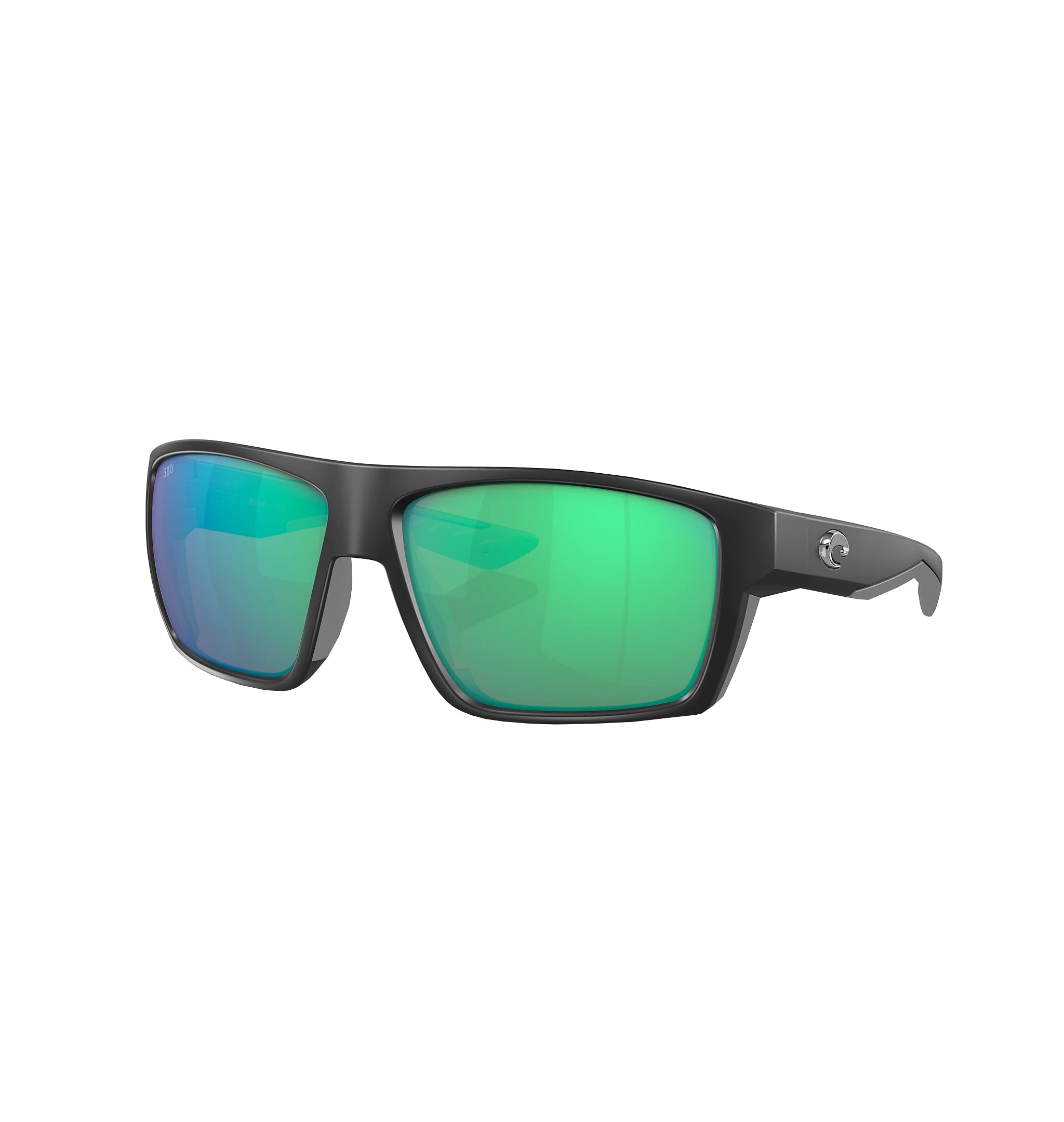 Costa Del Mar Bloke Sunglasses Matte Black Green Mirror 580G