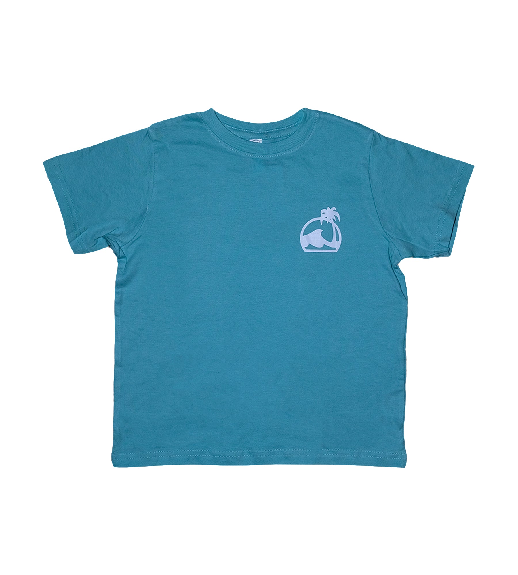 Island Water Sports Script Kids SS Tee Seafoam-DFB 2