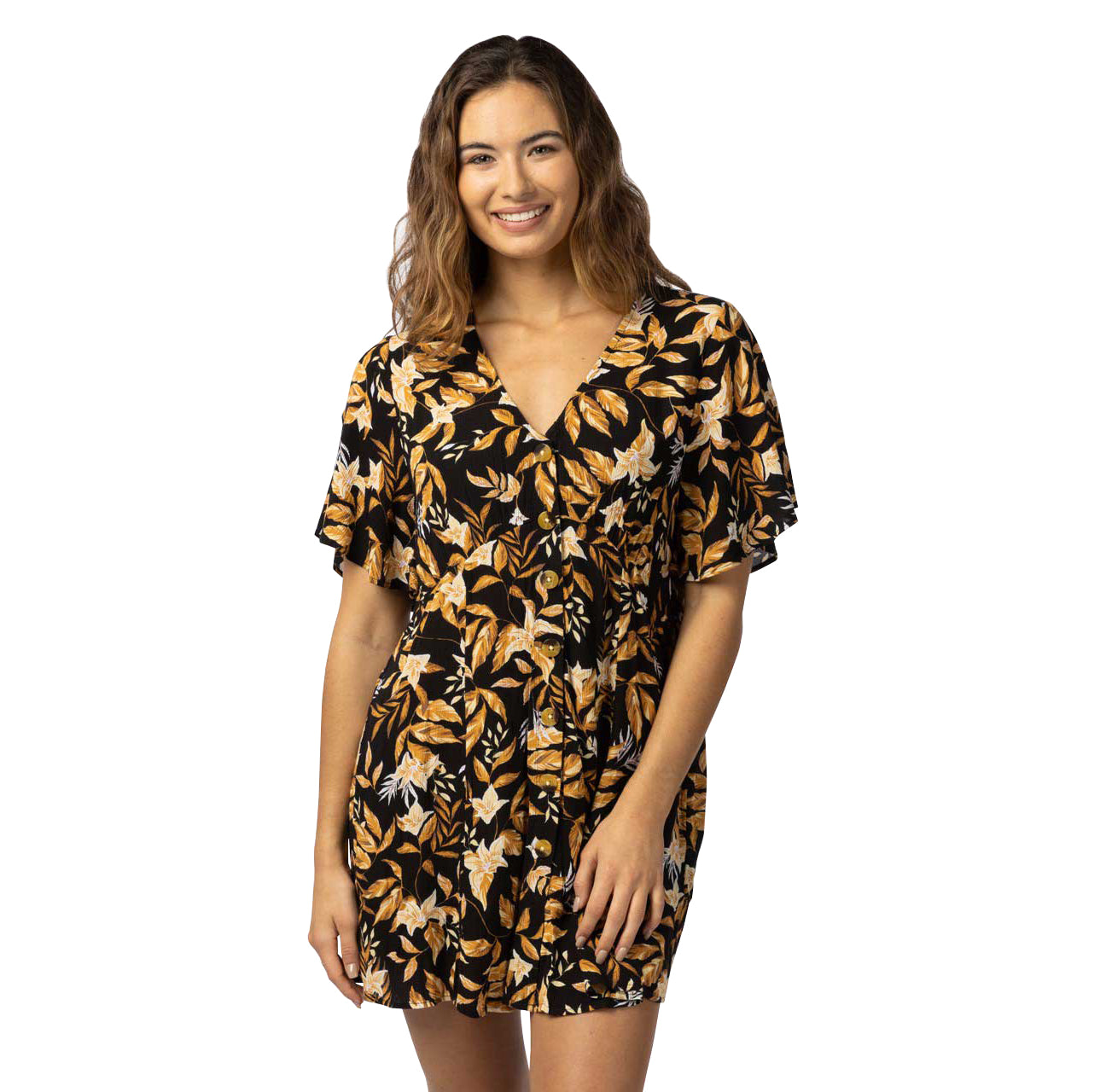 Rip Curl La Isla Button Through Dress 0090 S