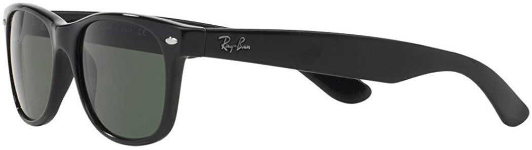 Ray Ban New Wayfarer Polarized Sunglasses Black CrystalGreen Wayfarer