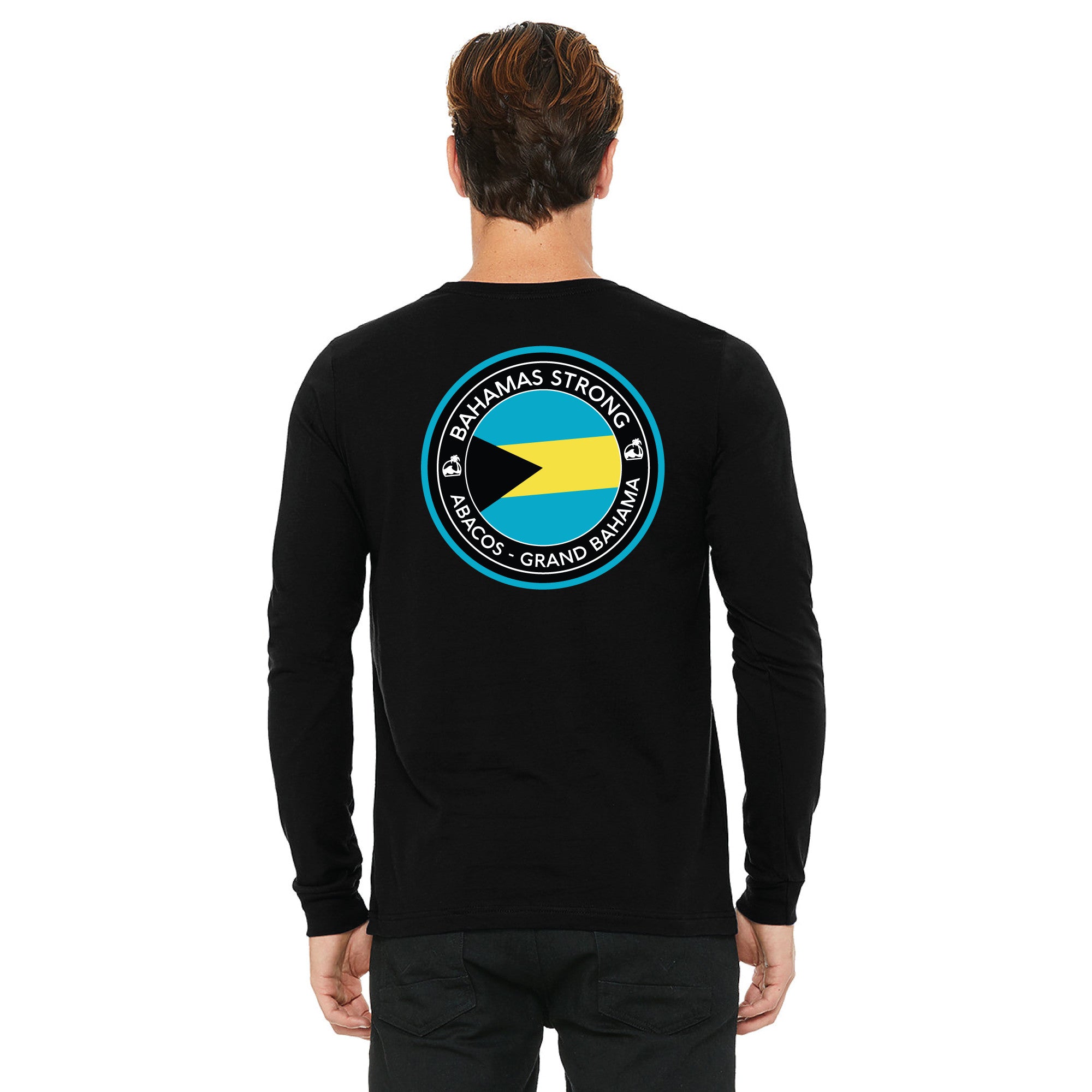 Island Water Sports Bahamas Strong Tee Black L/S L