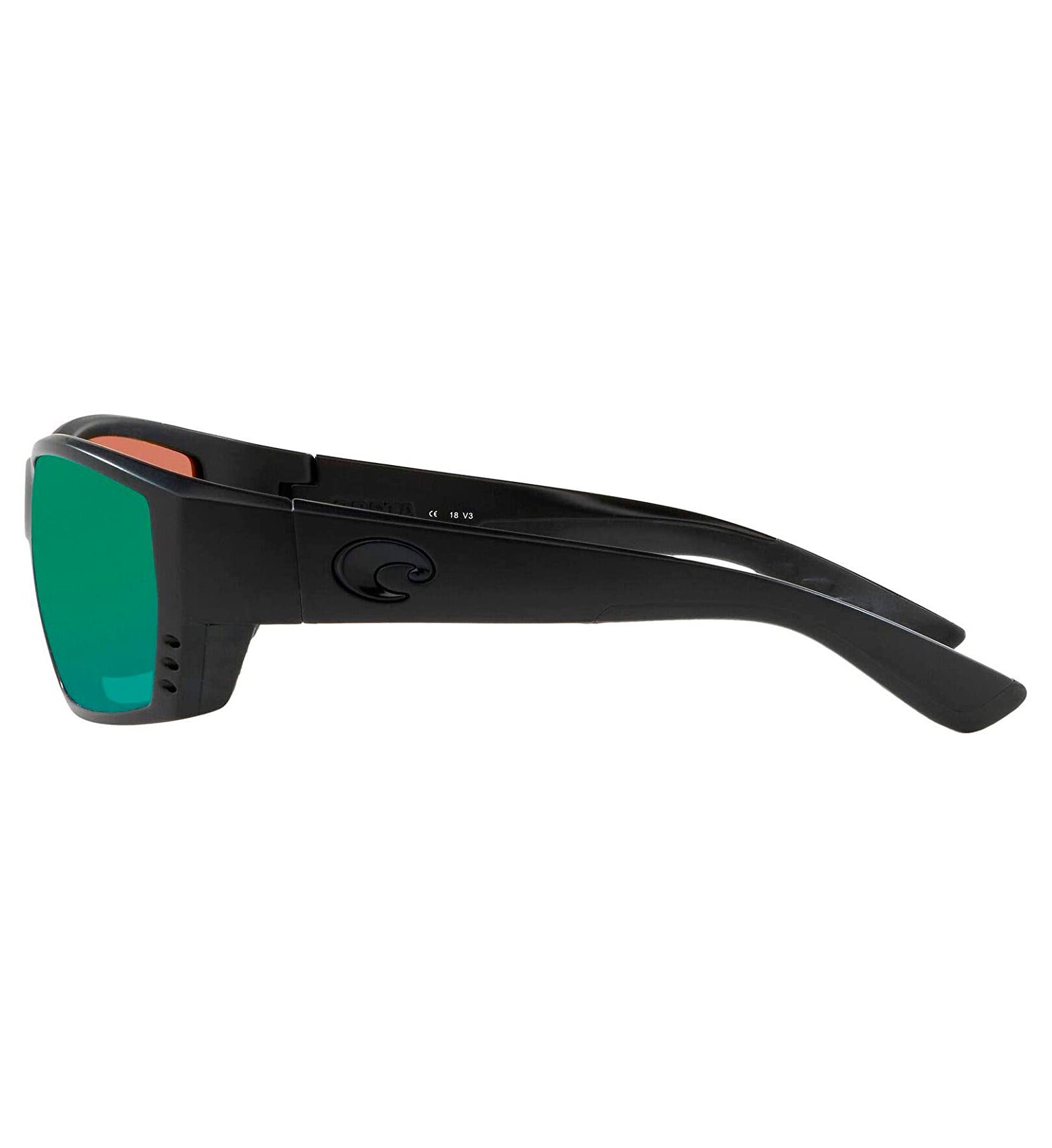 Costa Del Mar Tuna Alley Sunglasses Blackout Green Mirror 580G