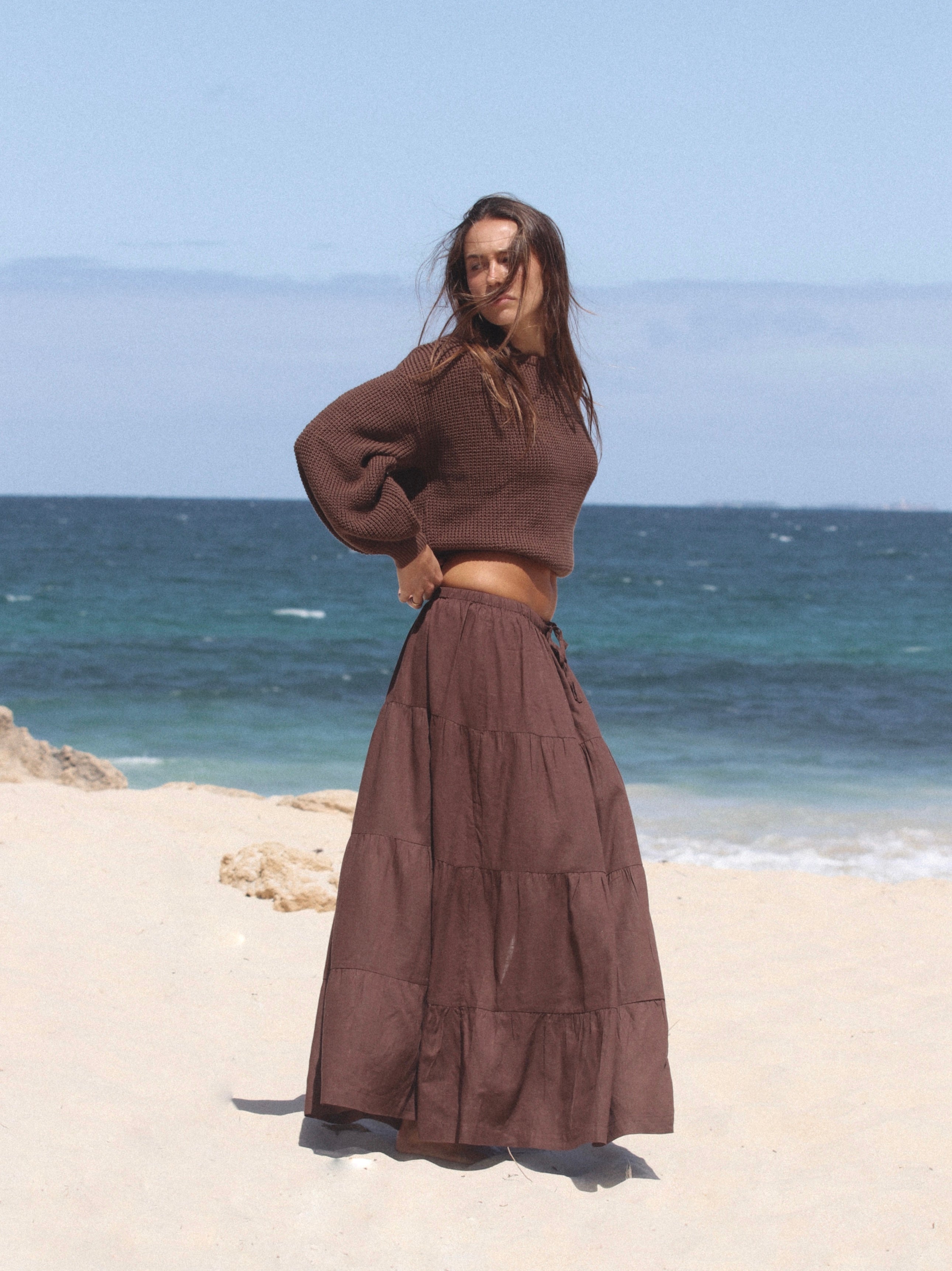 Rhythm Classic Knit Jumper CHO-CHOCOLATE 4L