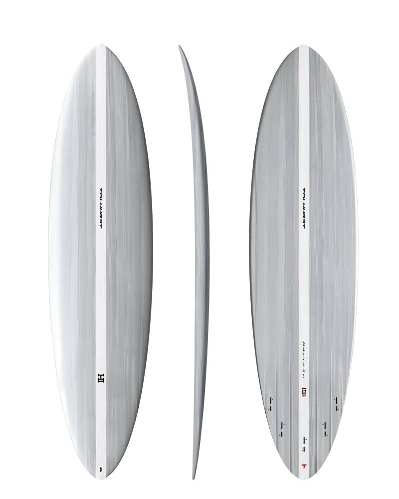 Thunderbolt Surfboards Mid 6 Candy/White 7ft0in