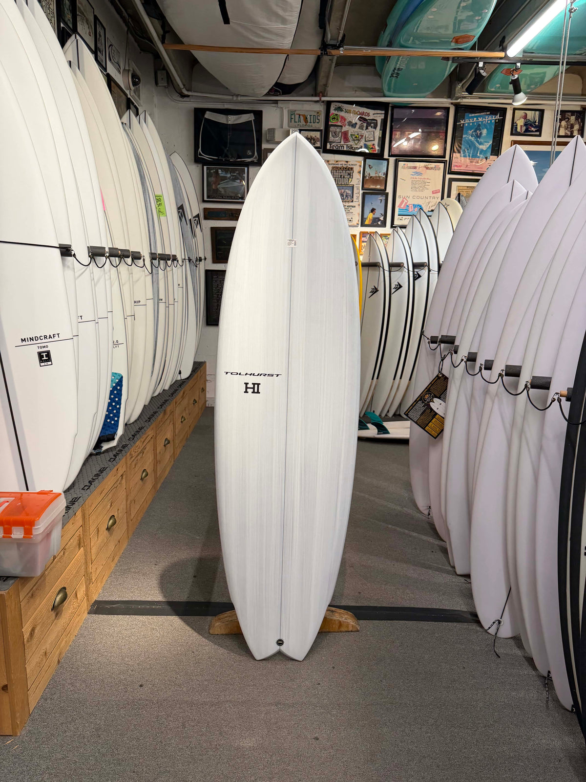 Thunderbolt Surfboards HIBT White/Red 5ft10in