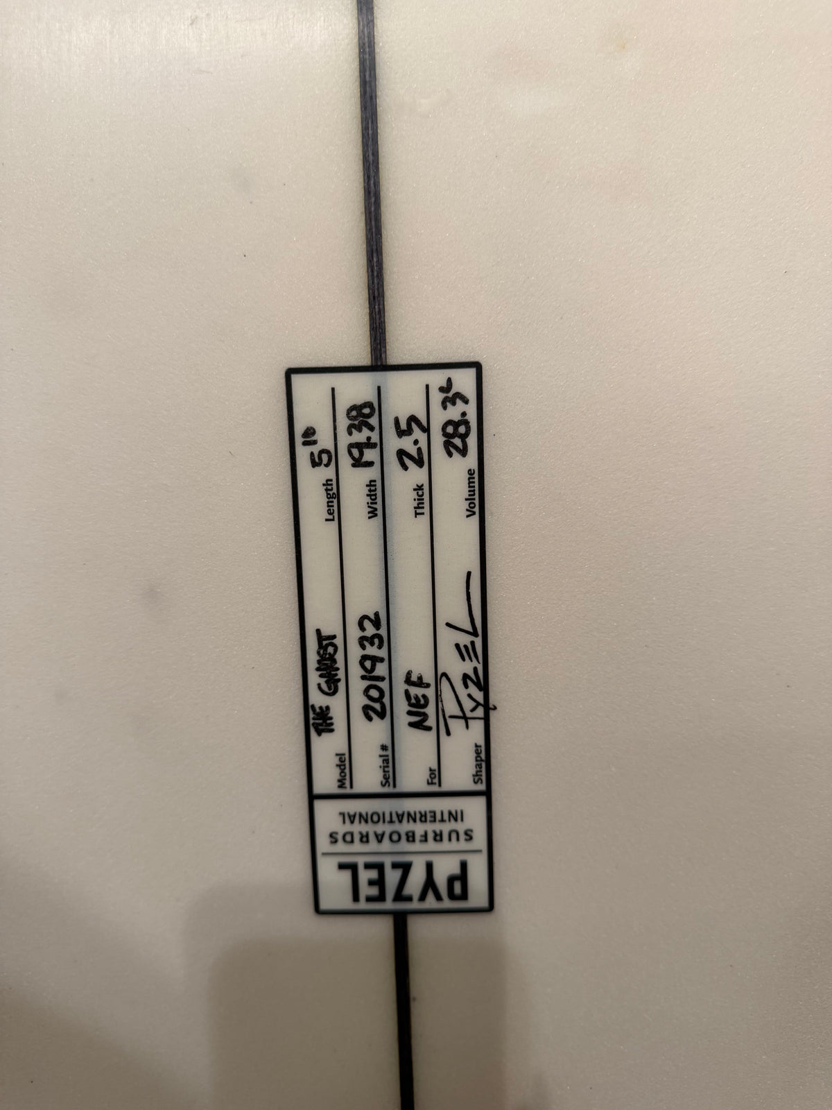 5ft10in Pyzel Ghost Consignment Sebestyen