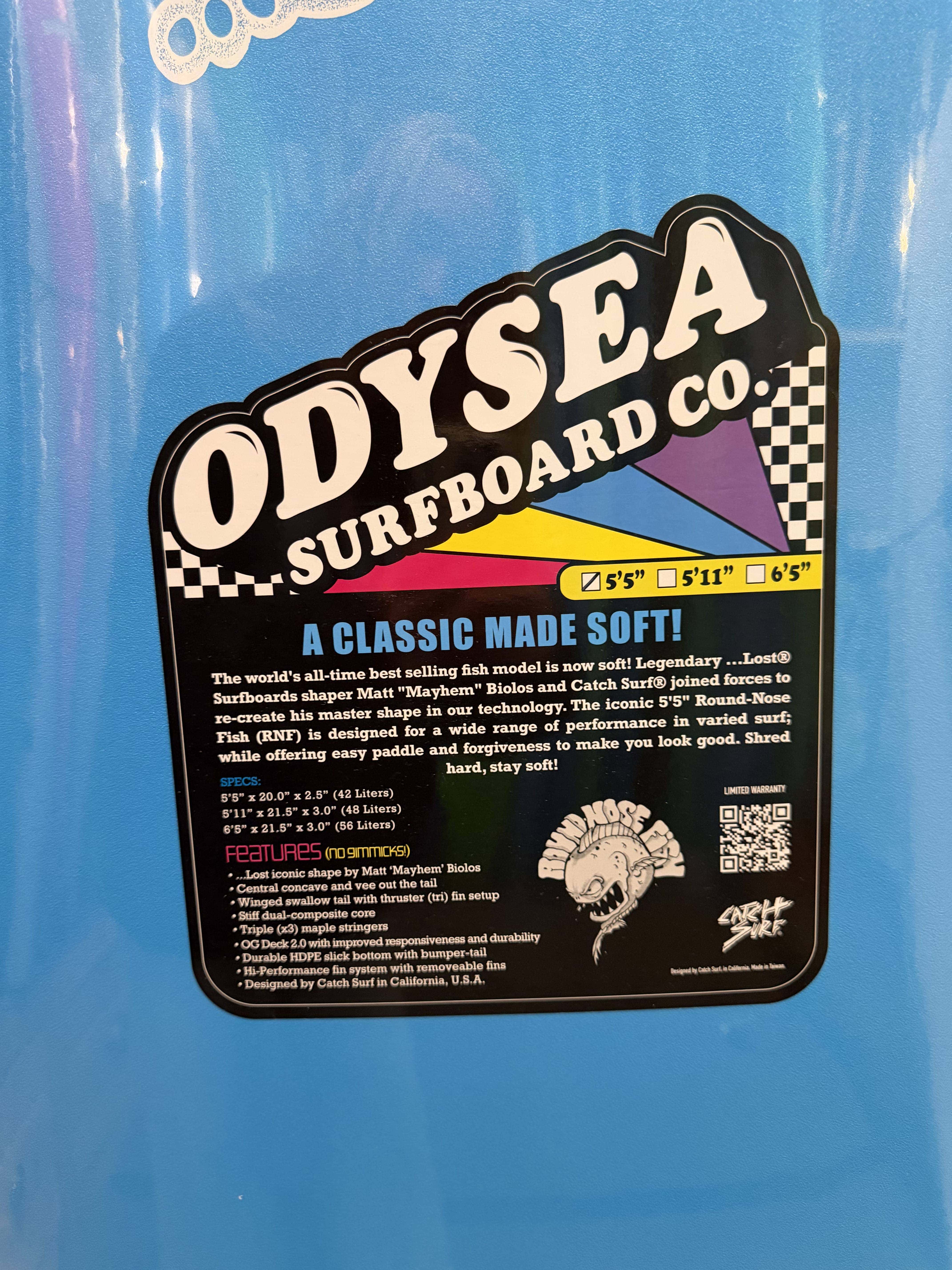 Odysea X Lost RNF BL26 5ft5in