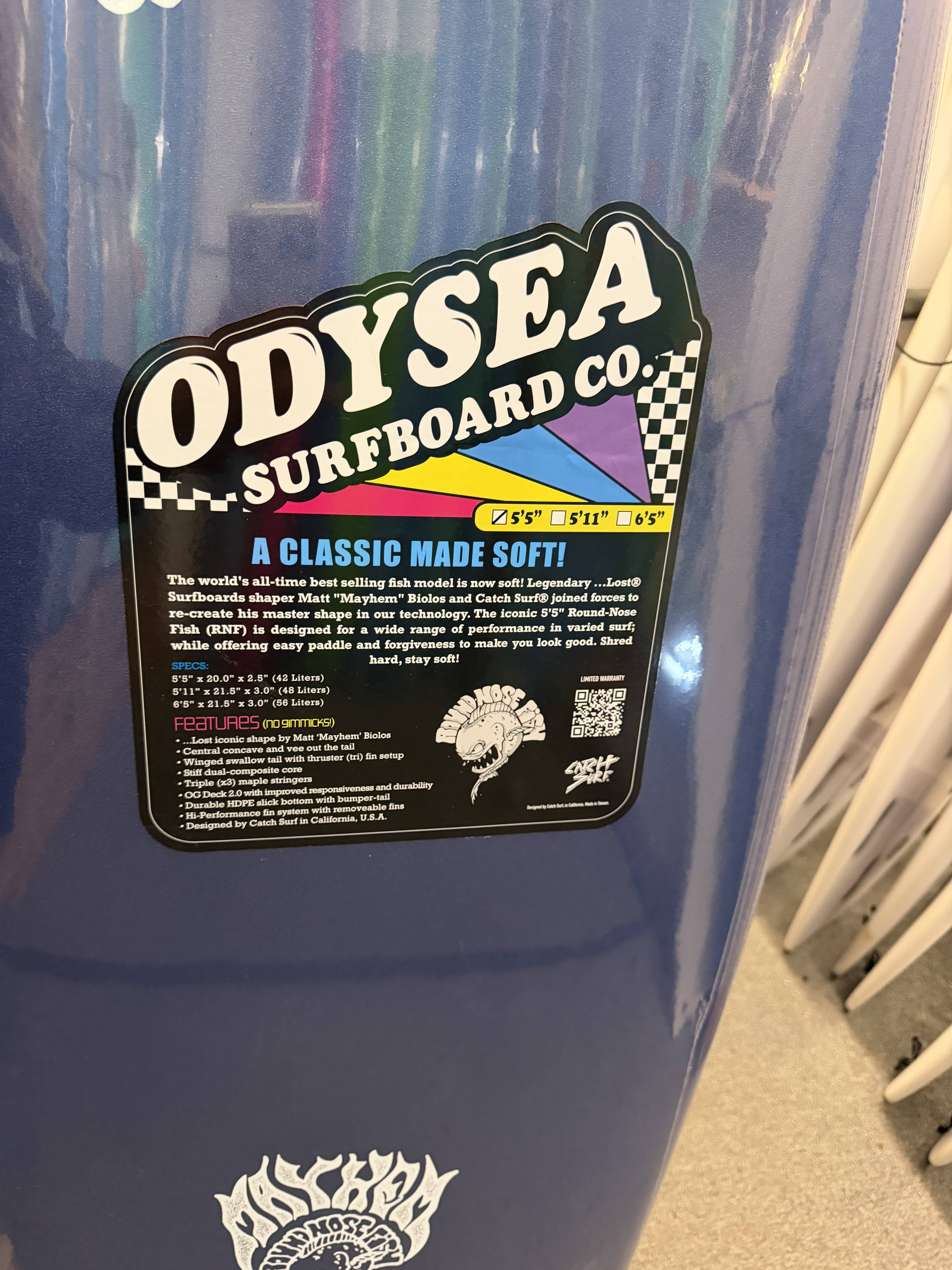 Odysea X Lost RNF MB26 5ft5in
