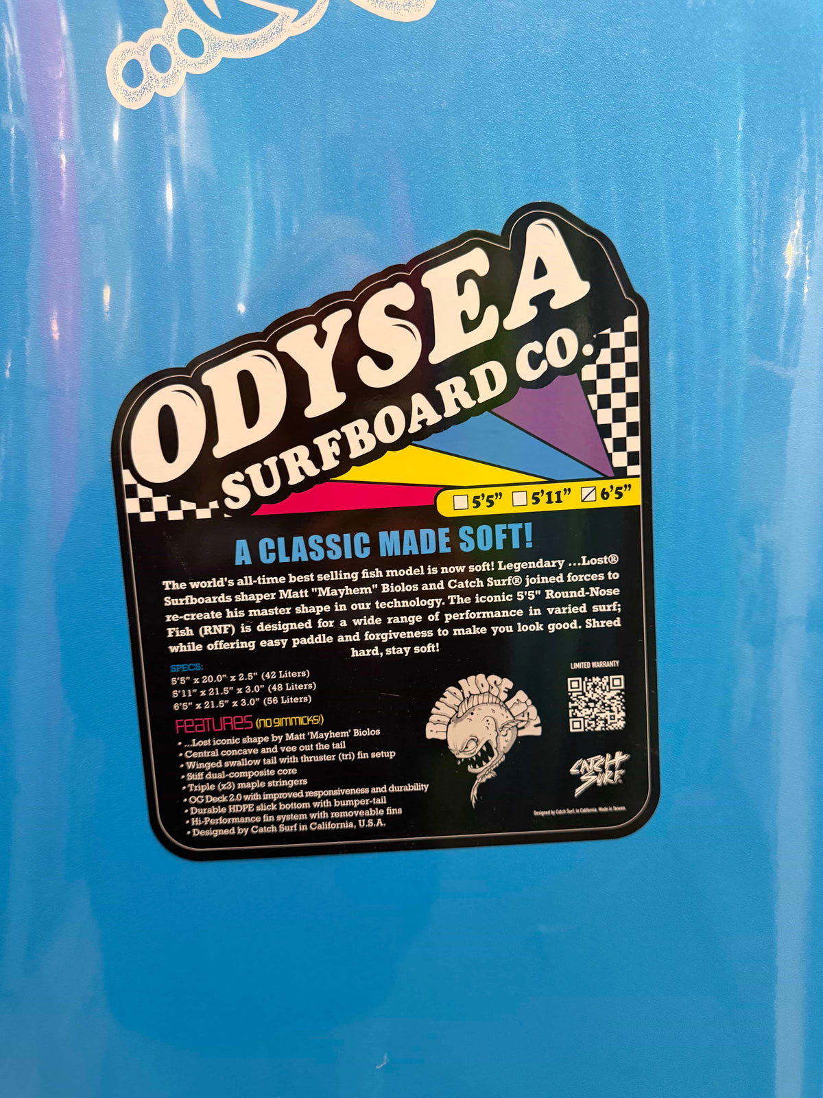 Odysea X Lost RNF BL26 6ft5in