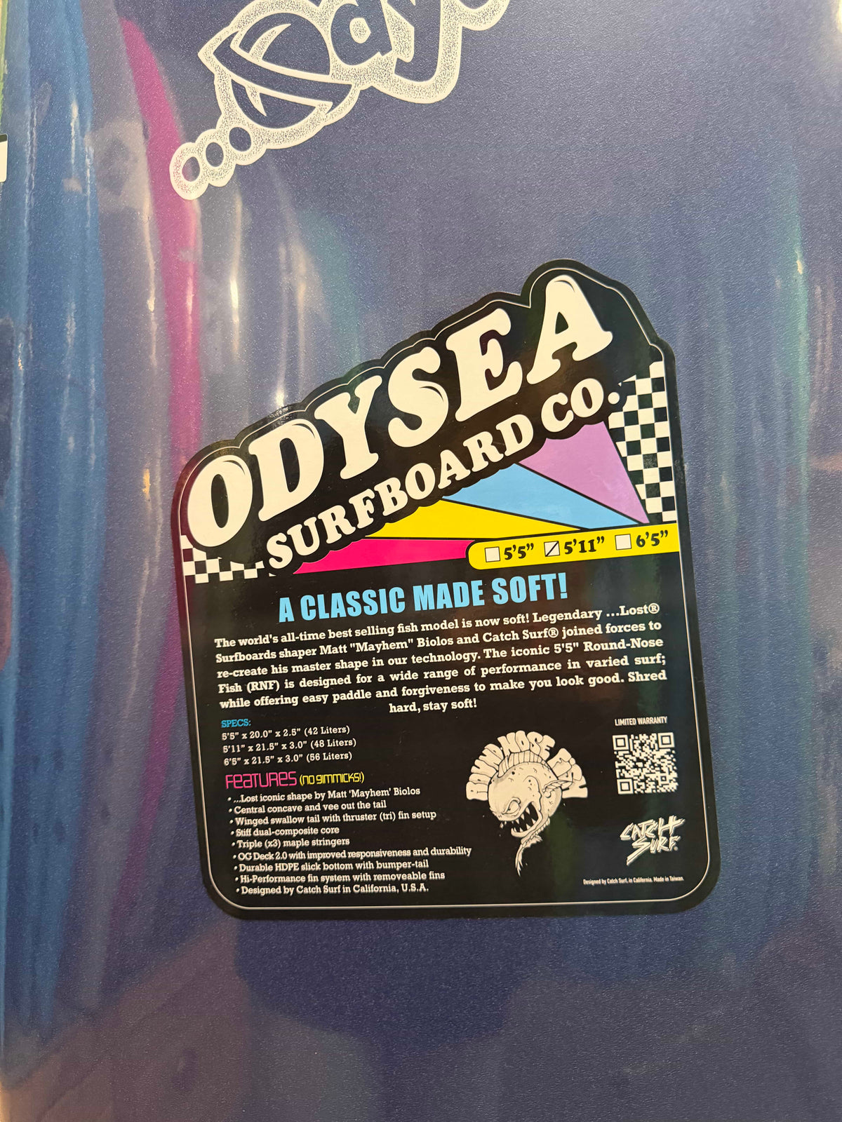 Odysea X Lost RNF MB26 5ft11in