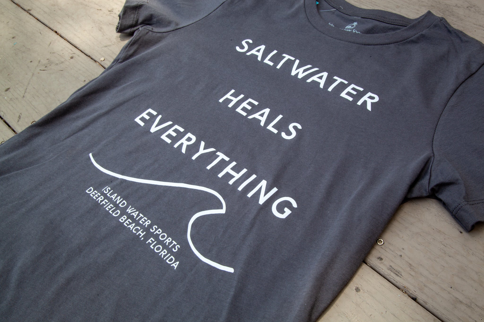 IWS Saltwater Heals Everything Relaxed S/S Tee Asph-WHT S