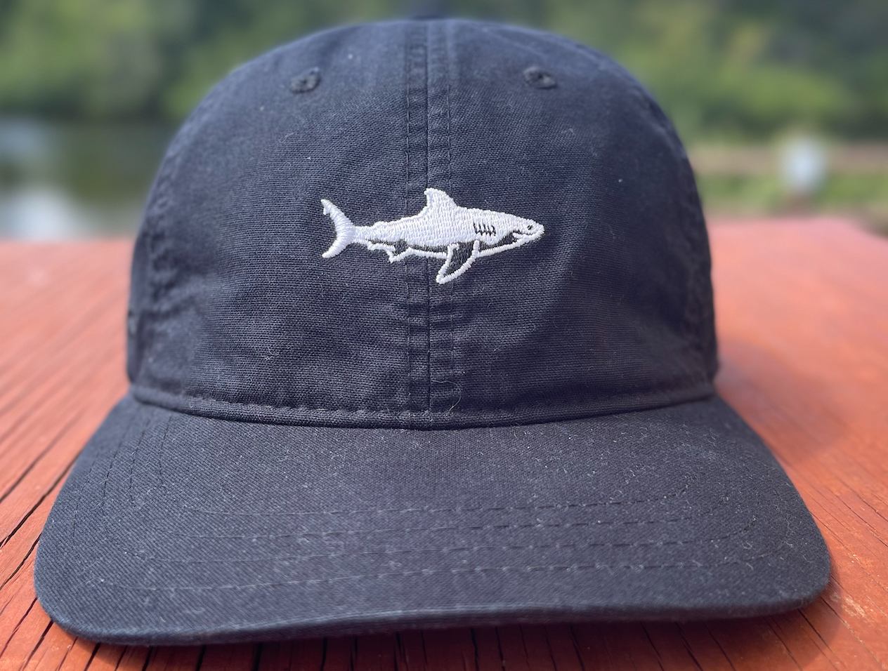 Island Water Sports Low Profile Shark Hat Black/Black OS