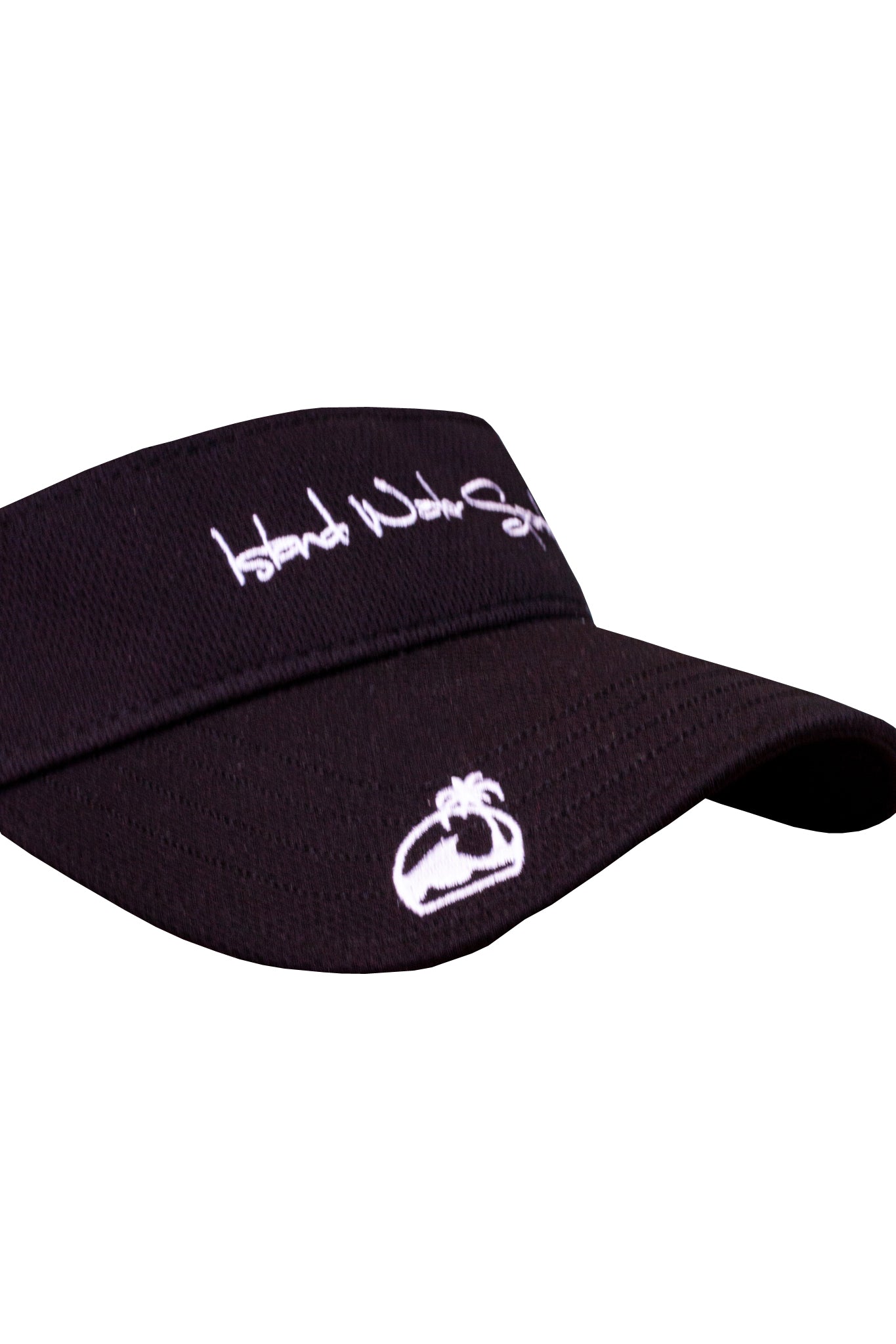 Island Water Sports Classic Script Visor Black OS
