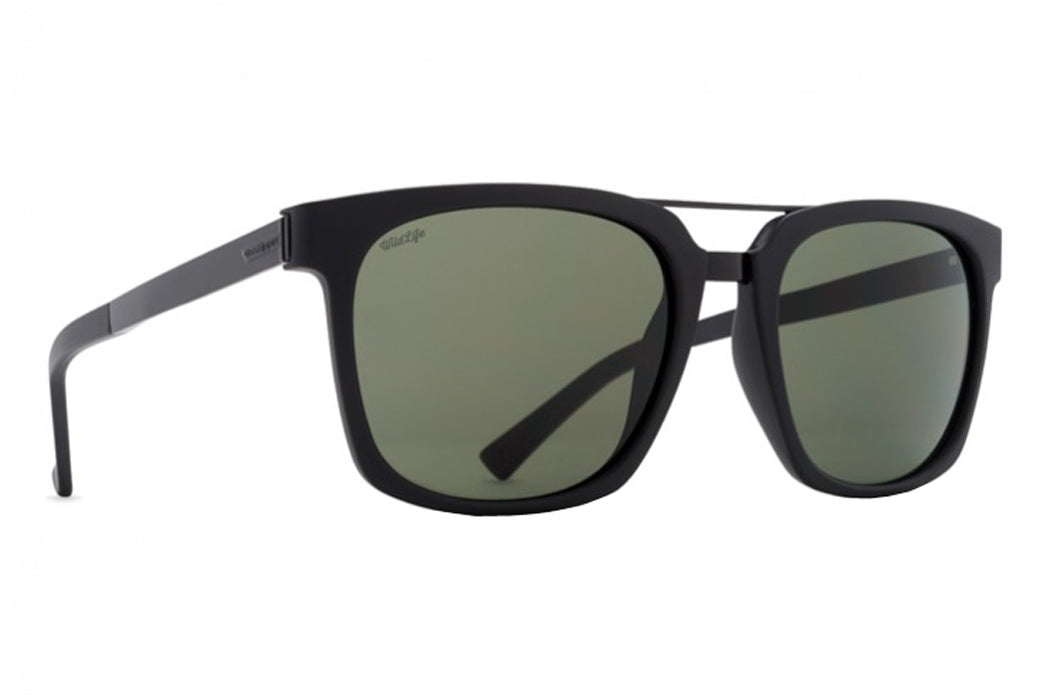 Von Zipper Plimpton Polarized Sunglasses Black Vintage Grey Square