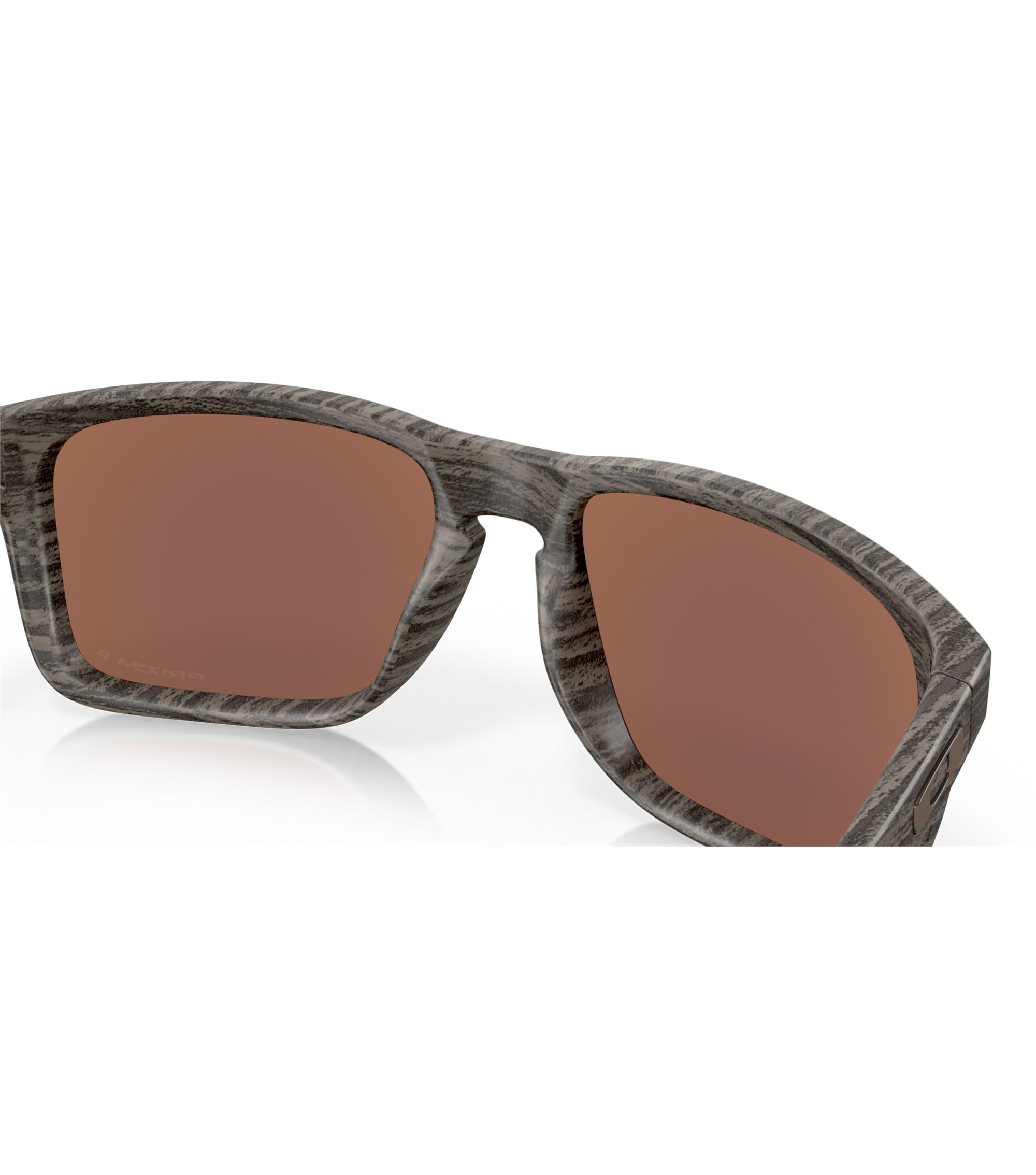Oakley Holbrook XL Polarized Sunglasses Woodgrain PrizmDeepWater Square