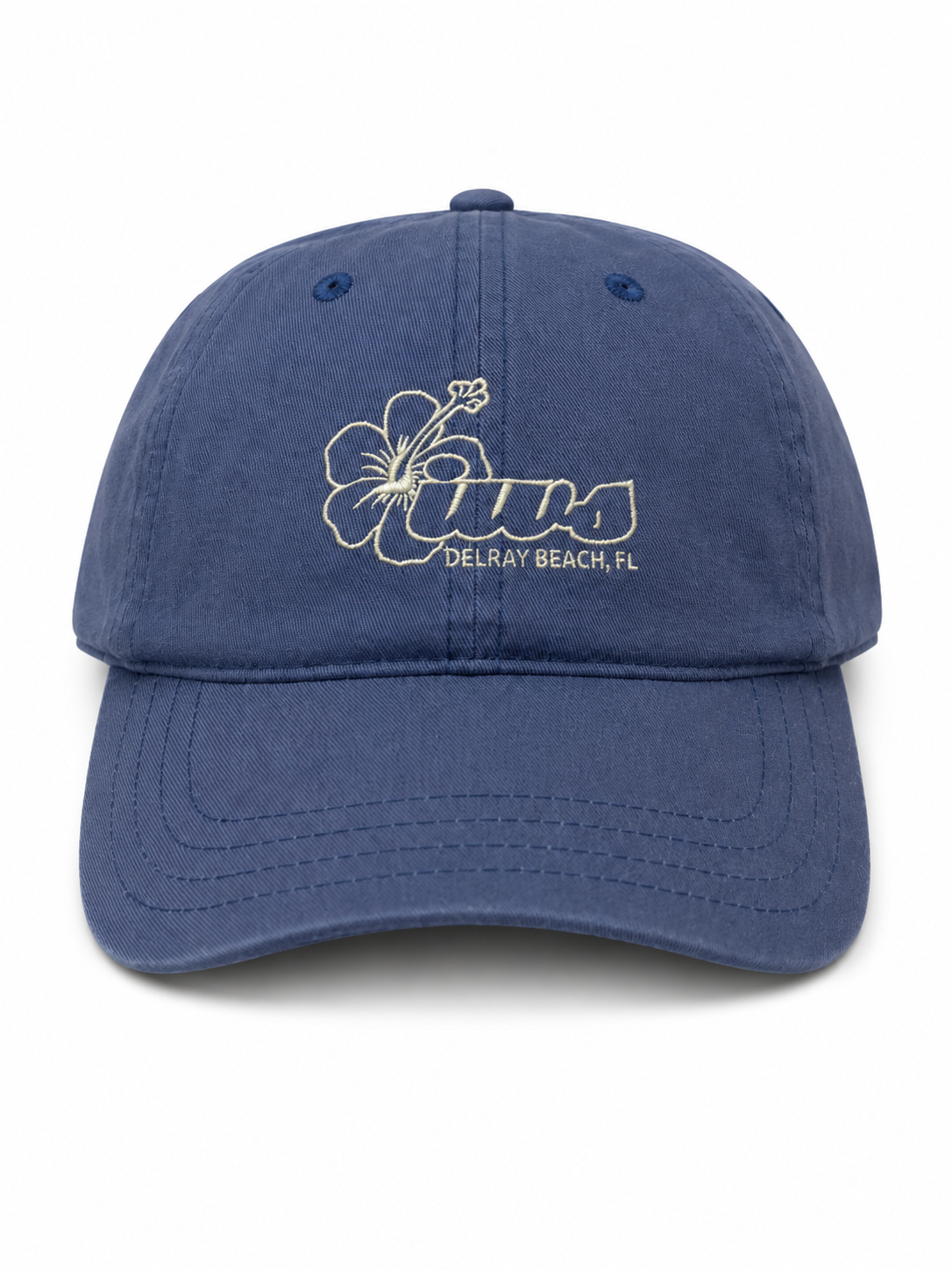 Island Water Sport Hibiscus Hat SlateDELRAY OS