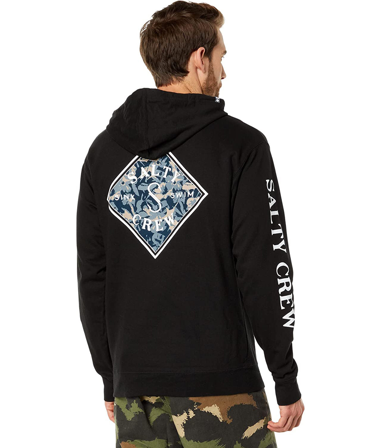 Salty Crew Tippet Tackle Hood Fleece Black XXXL