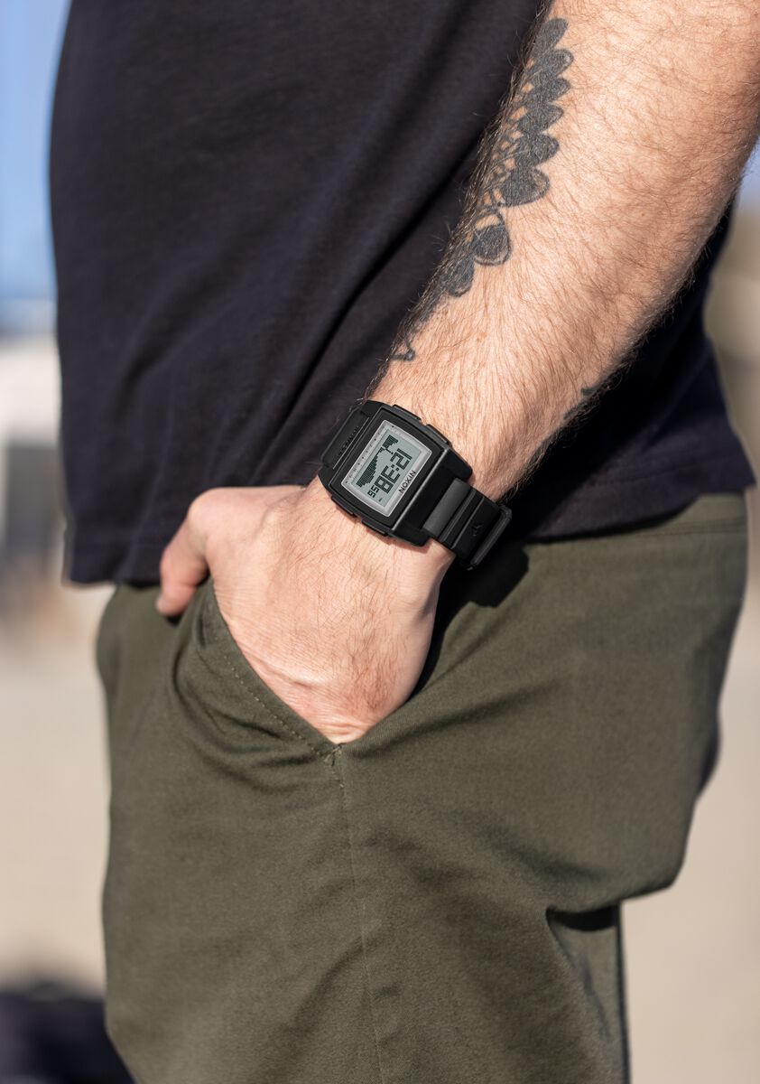 Nixon The Base Tide Pro Watch 867-Black-Positive
