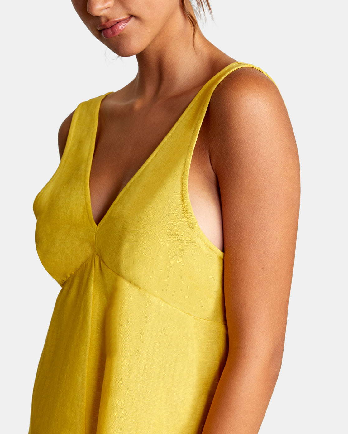 RVCA Linen Shifty Romper GOL M