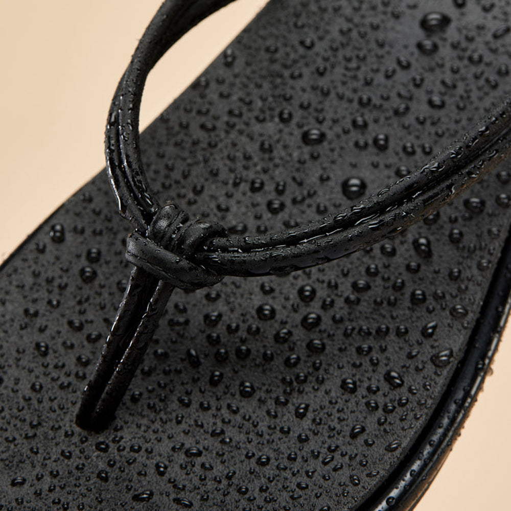 Olukai Aka Womens Sandal 4040-Black-Black 10