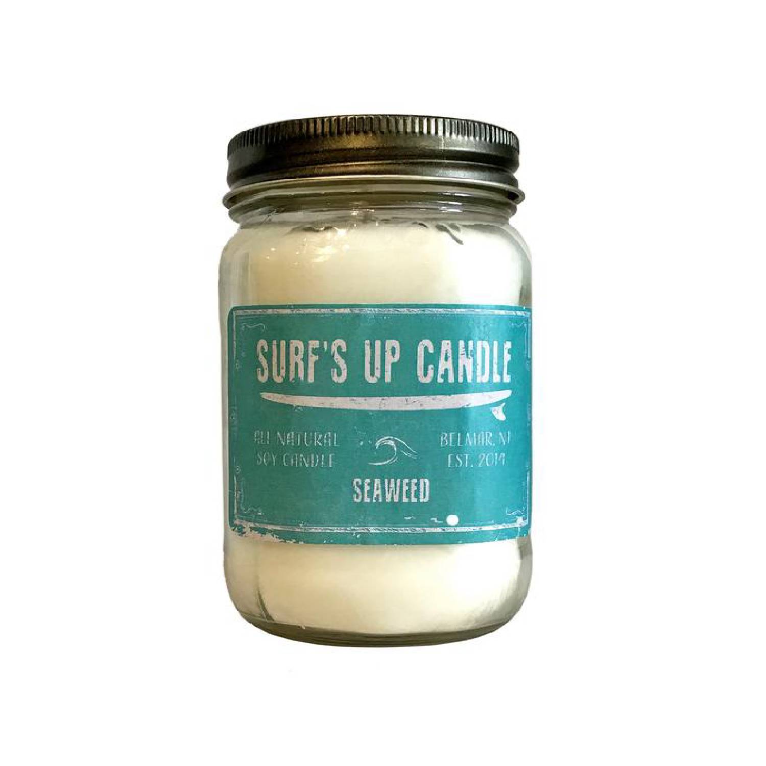 Surf's Up Mason Jar Candle Seaweed 16oz