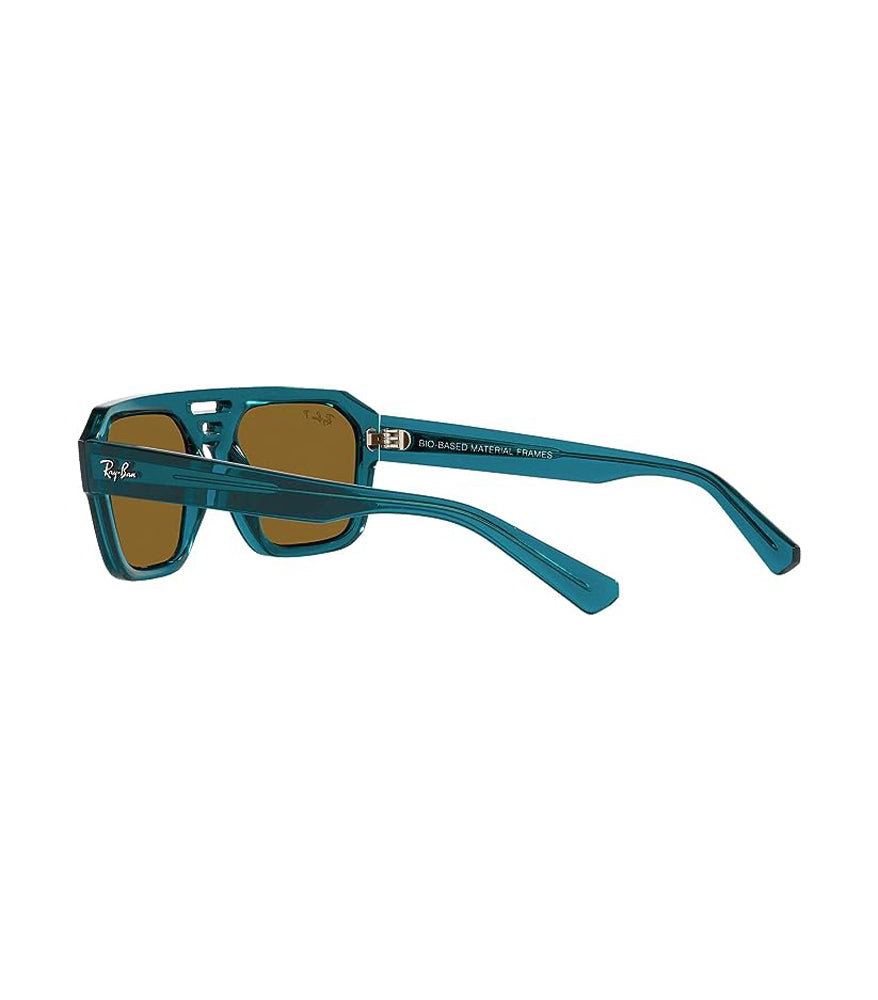 Ray-Ban Corrigan Polarized Sunglasses TransparentLtBlue DkBrownPolar
