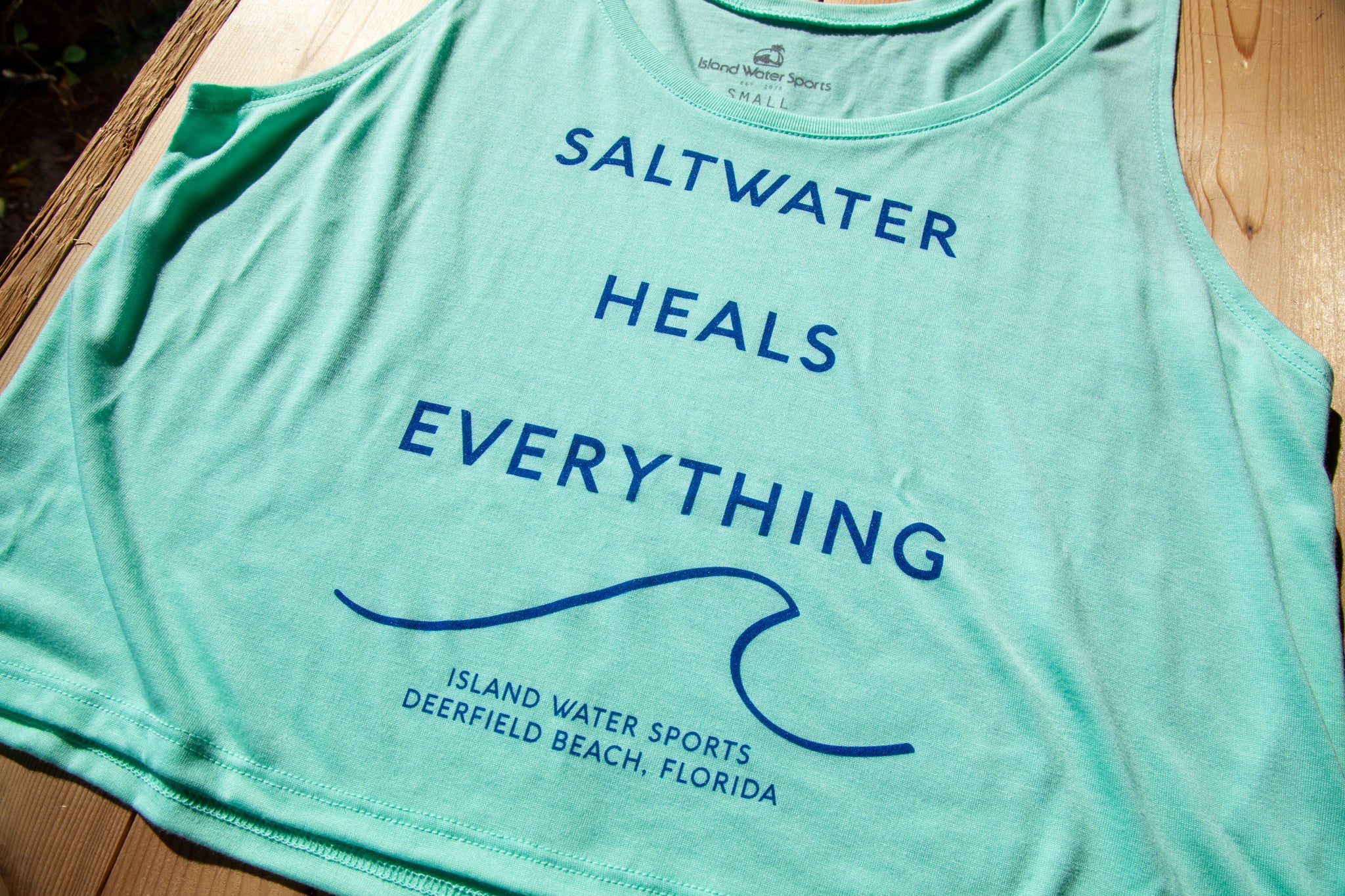 Island Water Sports Saltwater Heals Everything Flowy Boxy Tank