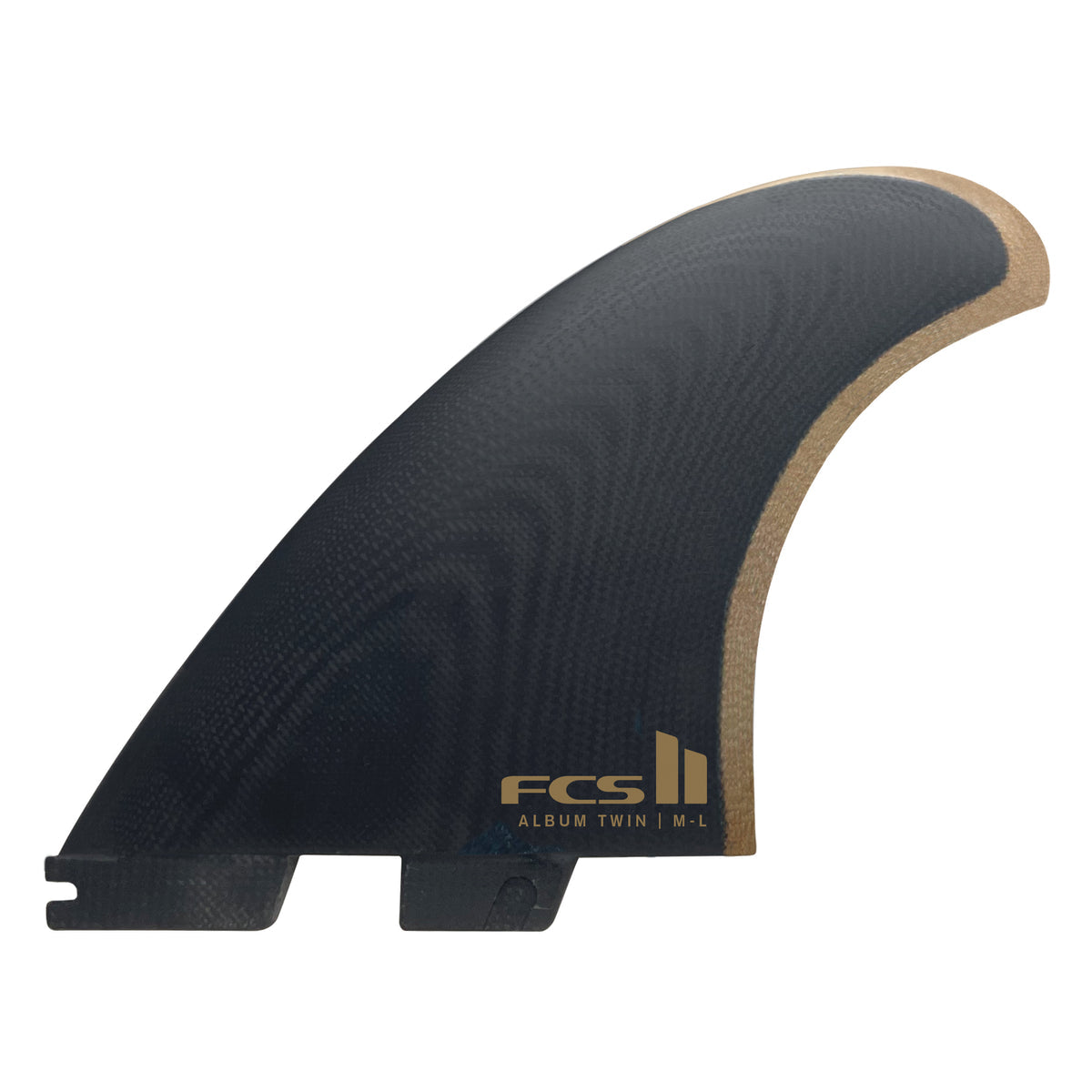 FCS 2 Album Twin+1 PG Twin Fin Set Black-Gold M-L