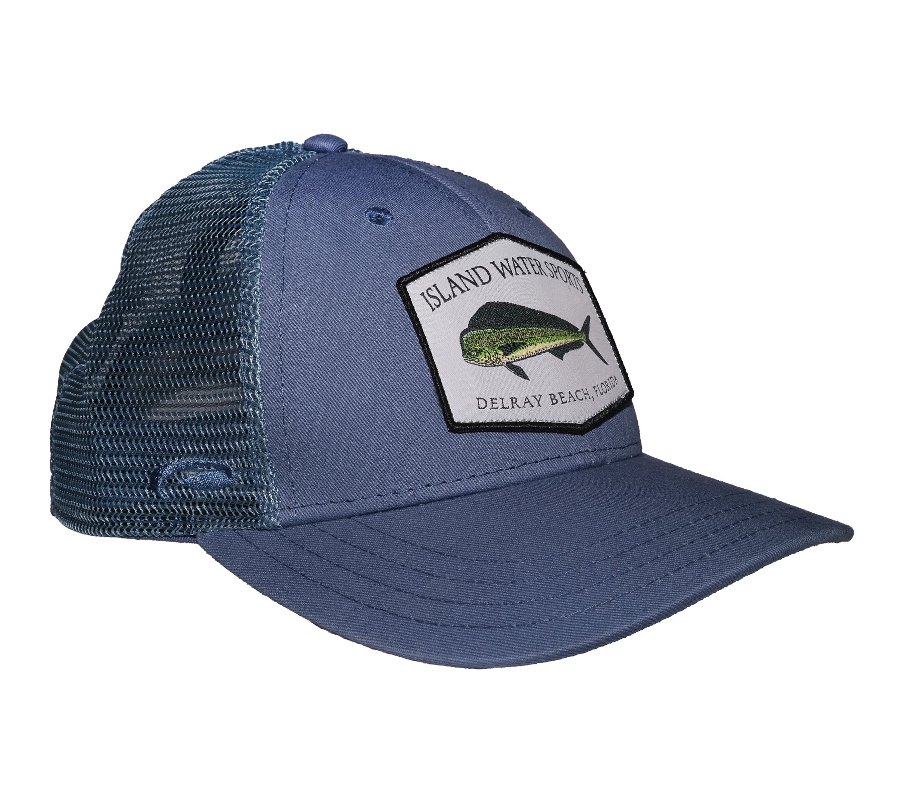 Island Water Sports Delray Beach Baseball Hat Mahi Slate