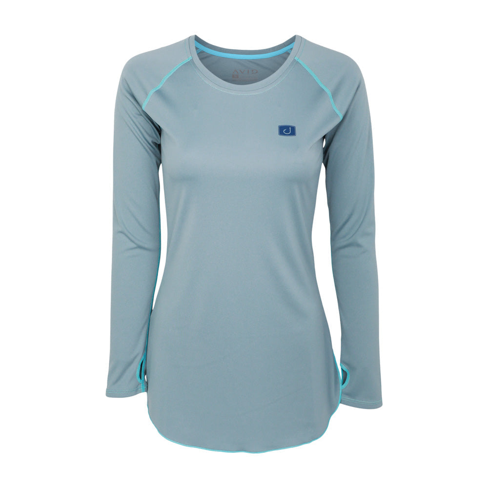 Avid Womens Inlet AVIDry 50+ UPF Long Sleeve LtSlate L