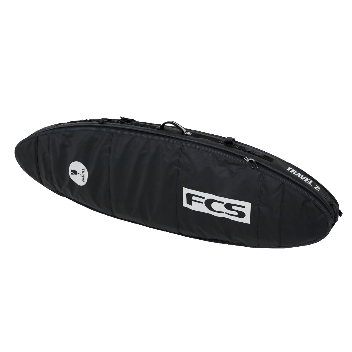 FCS Travel 2 All Purpose Boardbag Black-Grey-22 6ft7in