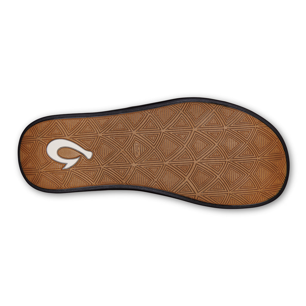 Olukai Maha Olu Slide Sandal 4040-Black-Black 9