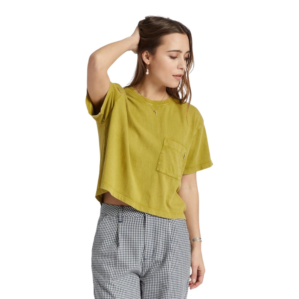 Brixton Carefree Pocket Tee Moss S