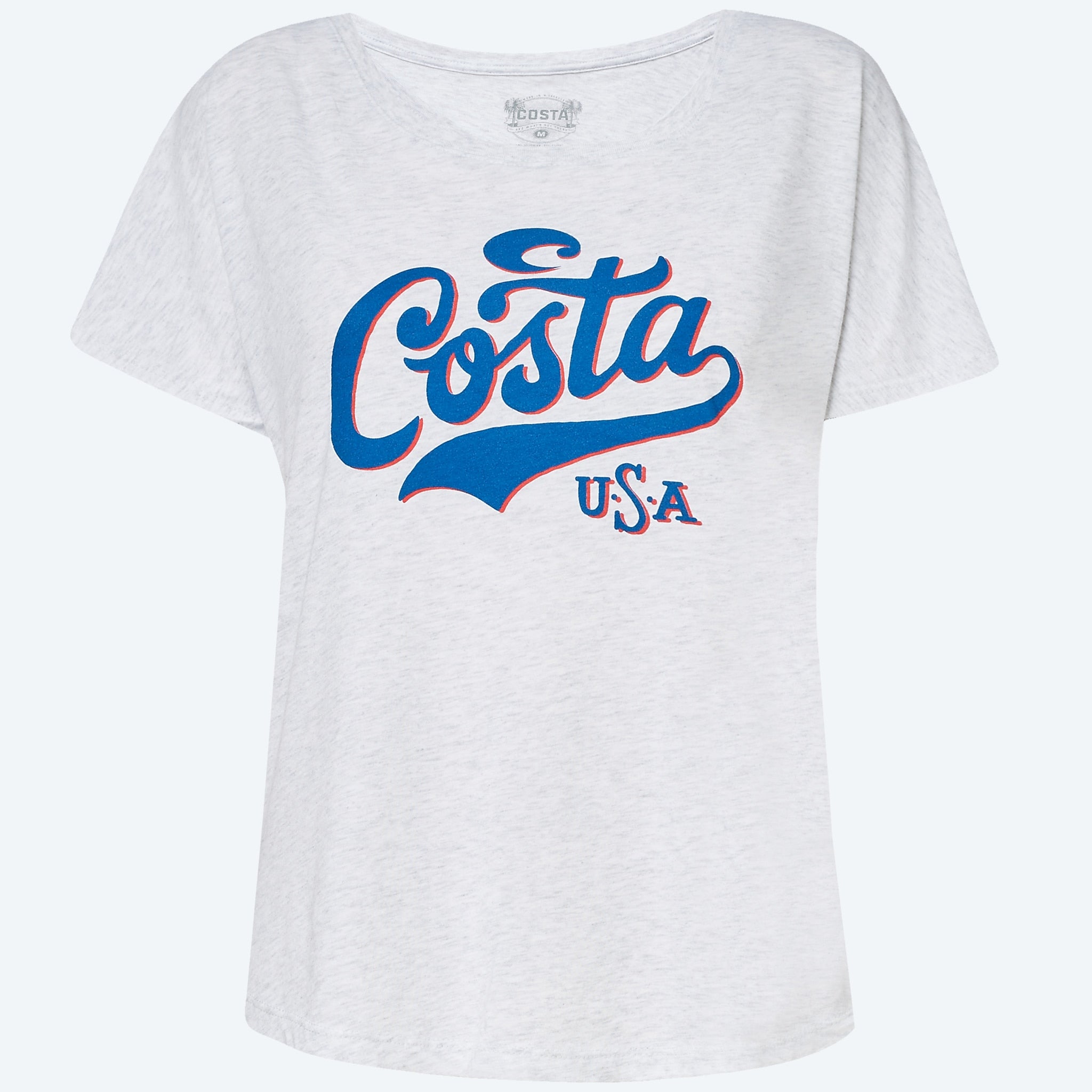 Costa Del Mar Run-in Blend SS Tee AthleticBlueHeather XXL