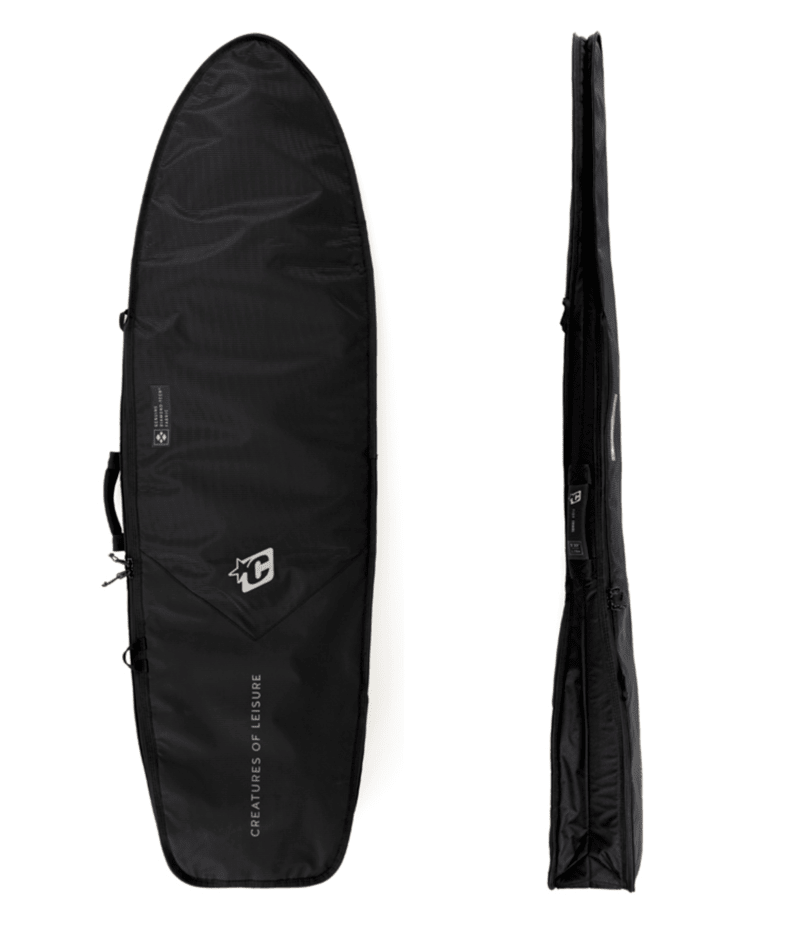Creatures of Leisure Retro-Fish Travel Boardbag Black-Silver 6ft7in