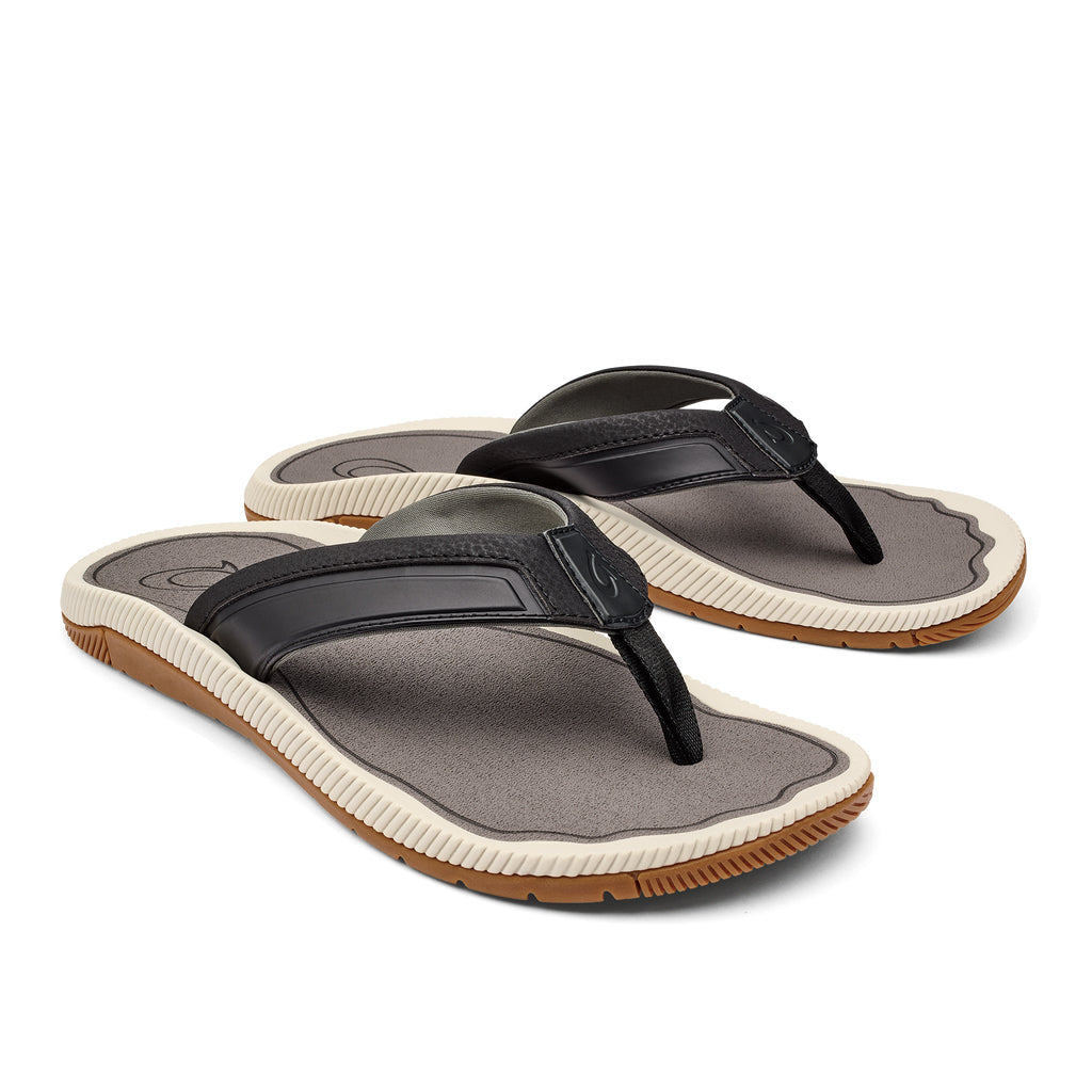 Olukai Kukulu Mens Sandal 4026-Black-Charcoal 8