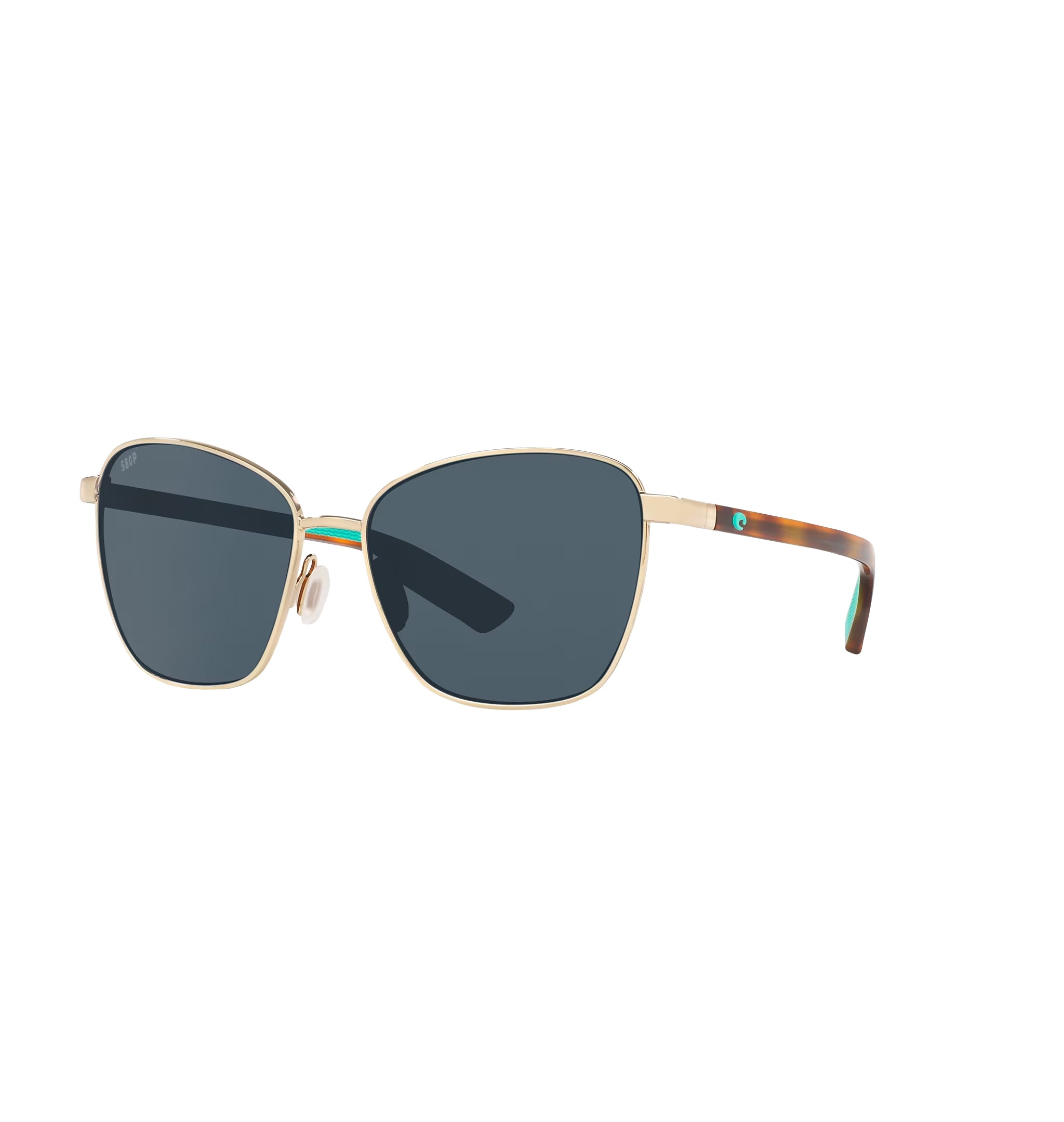 costa Del Mar Paloma Polarized Sunglasses ShinyGold Gray 580P