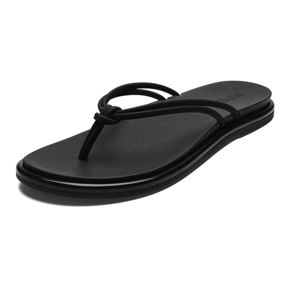 Olukai Aka Womens Sandal 4040-Black-Black 9