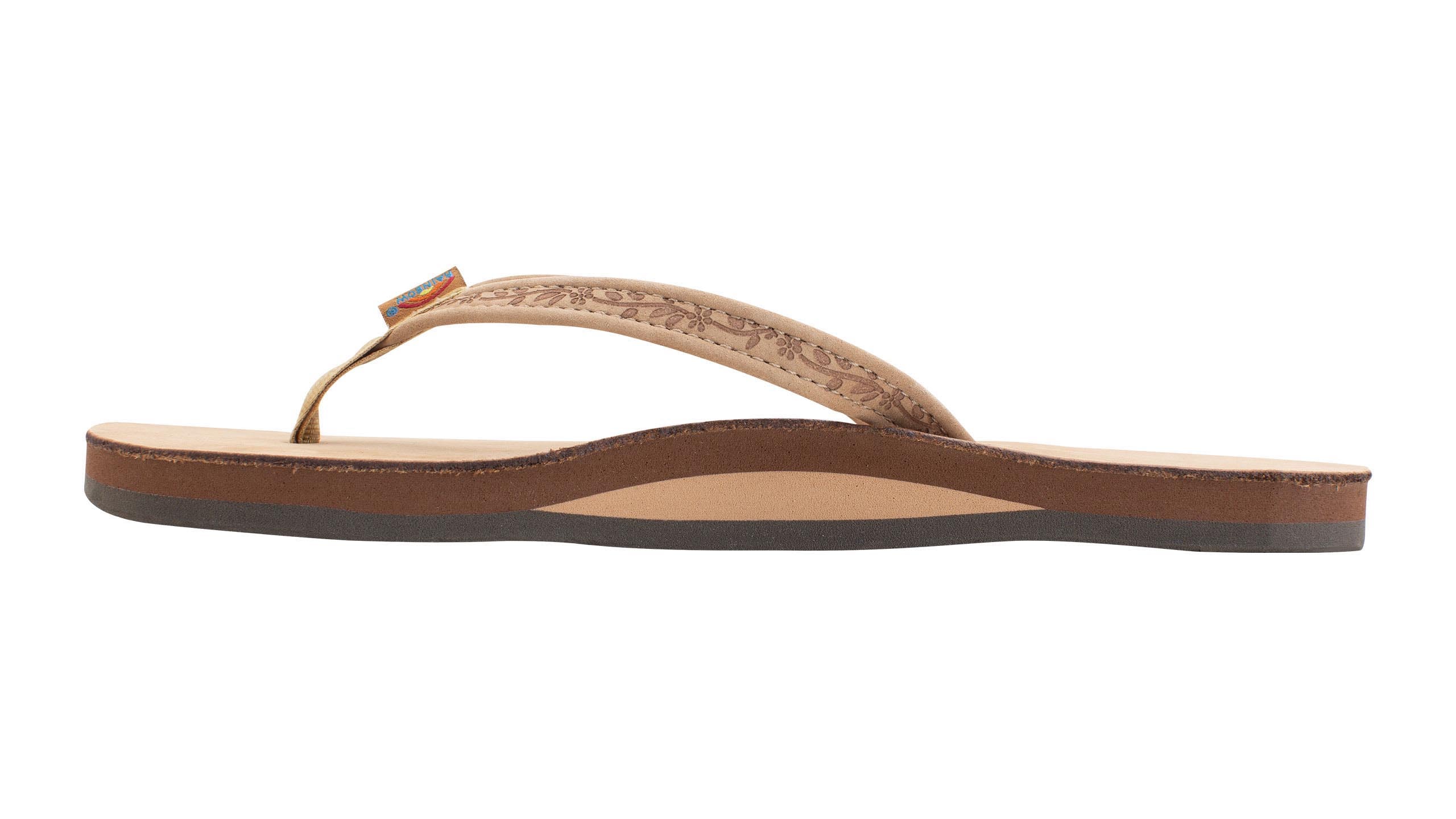 Rainbow Las Flores Womens Sandal Sierra Brown L