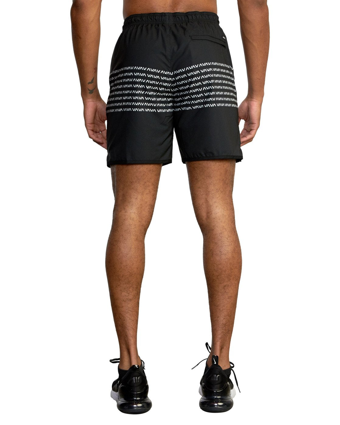 RVCA Yogger Stretch Short BKW-BlackWhite S