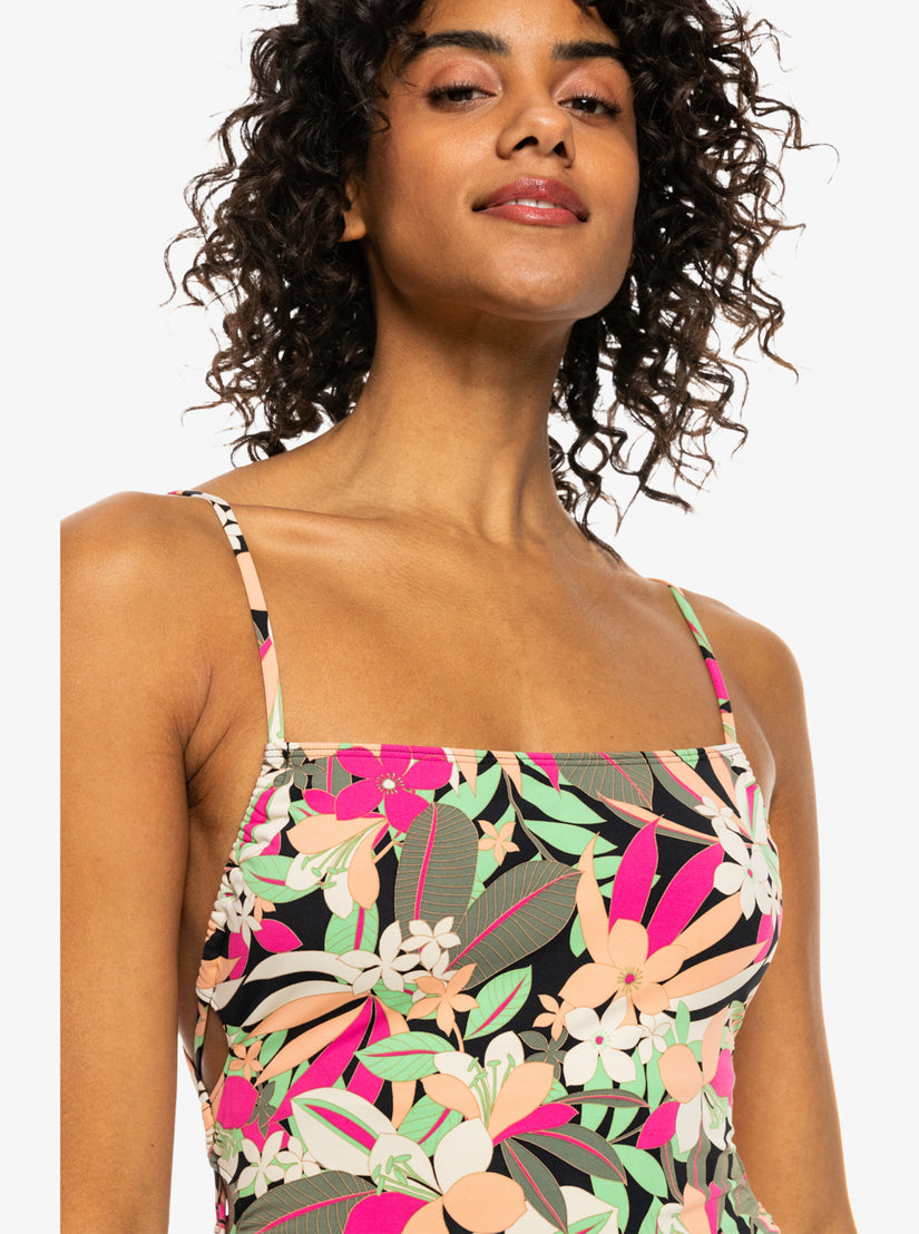 Roxy Printed Beach Classics Tie Up One Piece KVJ8 L