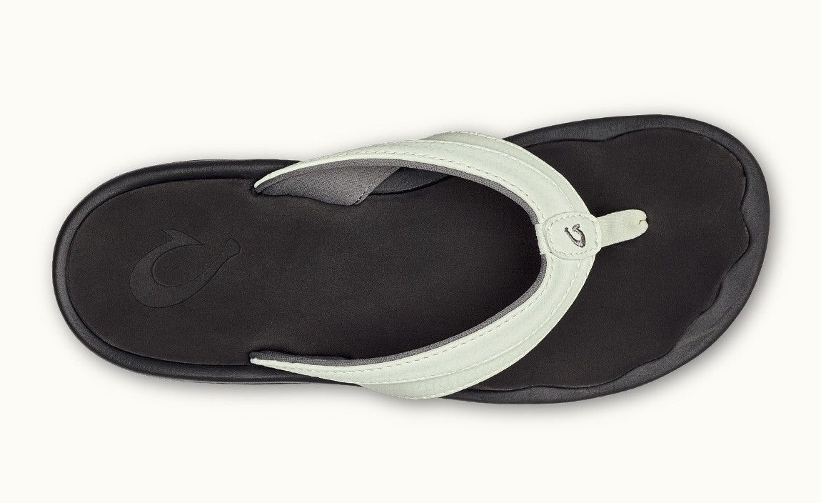Olukai Ohana Womens Sandal 4R40-White-Black 5