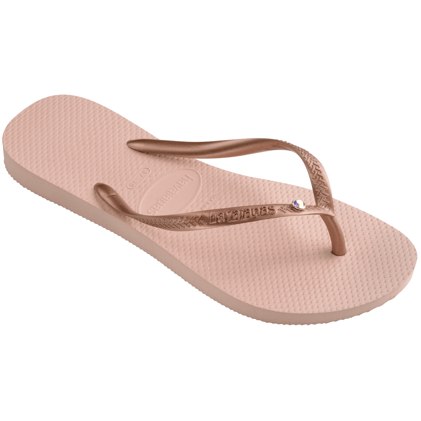 Havaianas Slim Crystal SW 2 Womens Sandal 0076-Ballet Rose 11