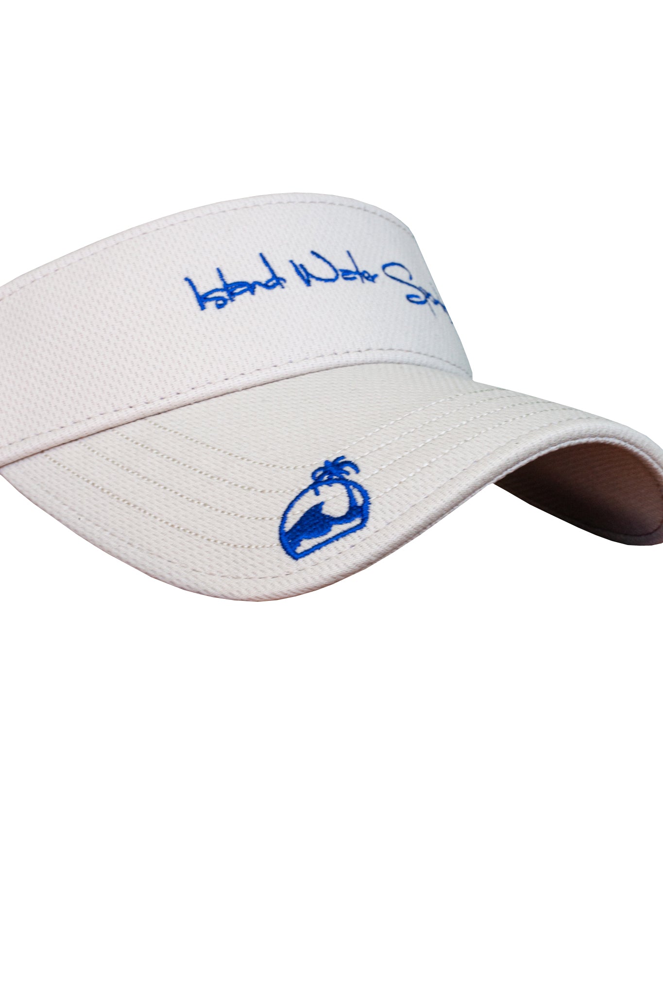Island Water Sports Classic Script Visor Stone OS