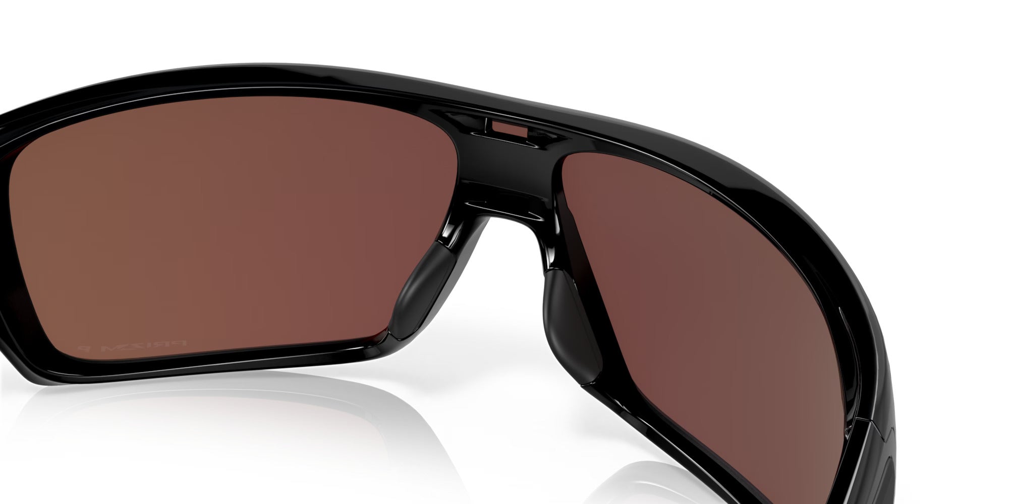 Oakley Turbine Rotor Polarized Sunglasses Polished Clear PRIZM Sapphire Poly